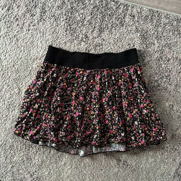 Joe Benbasset Floral Print Mini Elastic Waist Y2K Skirt Sz Medium - Picture 4 of 4